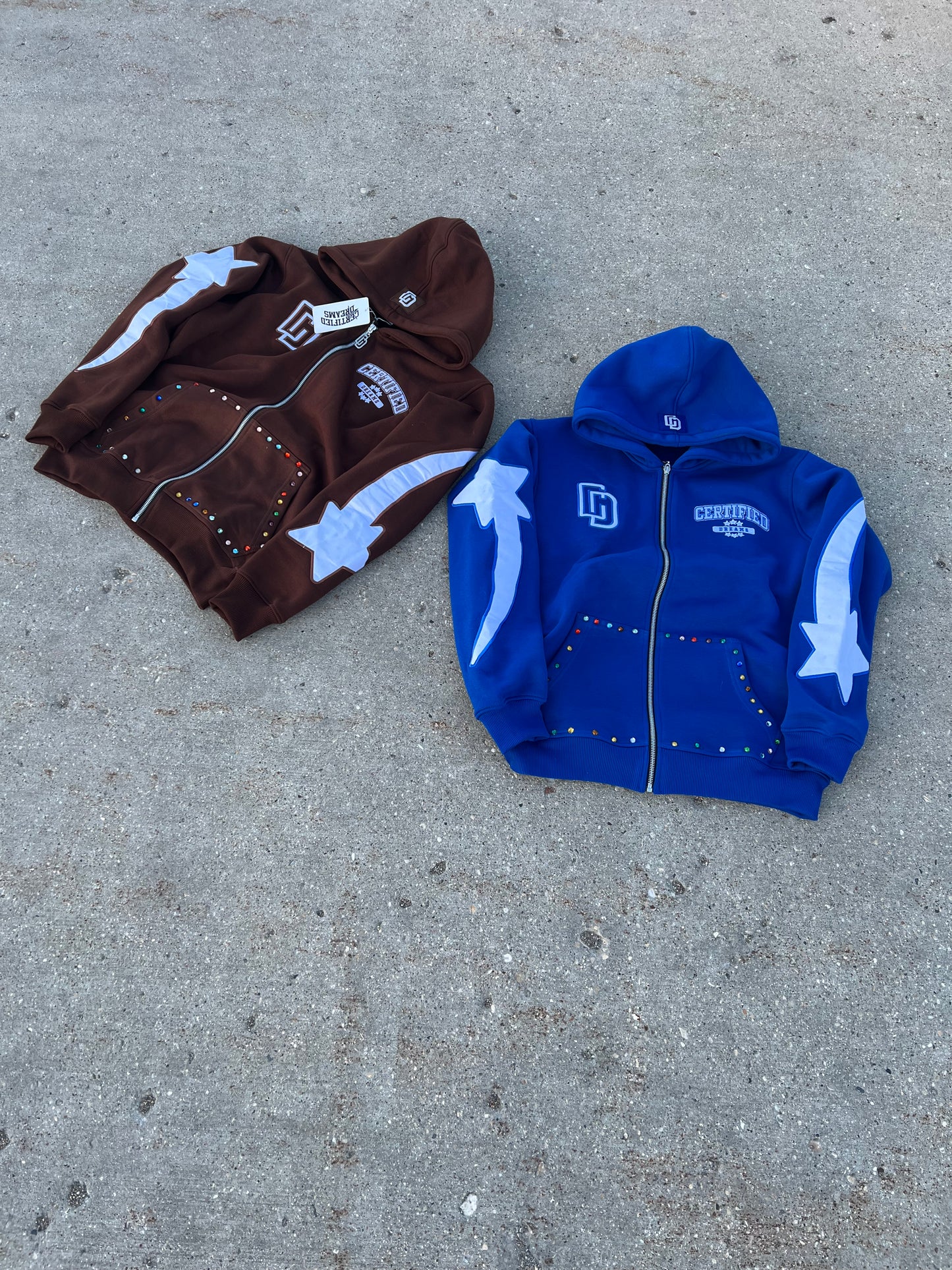Mocha Certified Rhinestone Hoodie