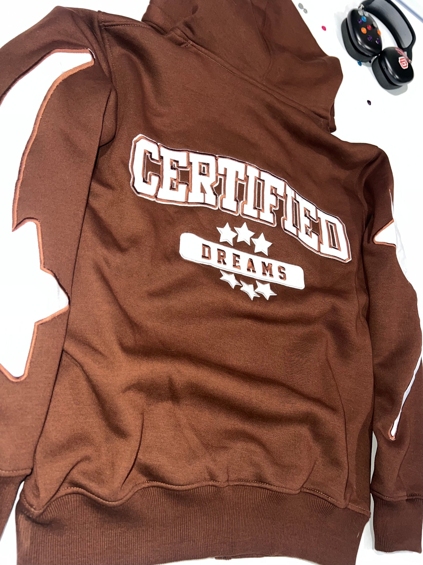 Mocha Certified Rhinestone Hoodie