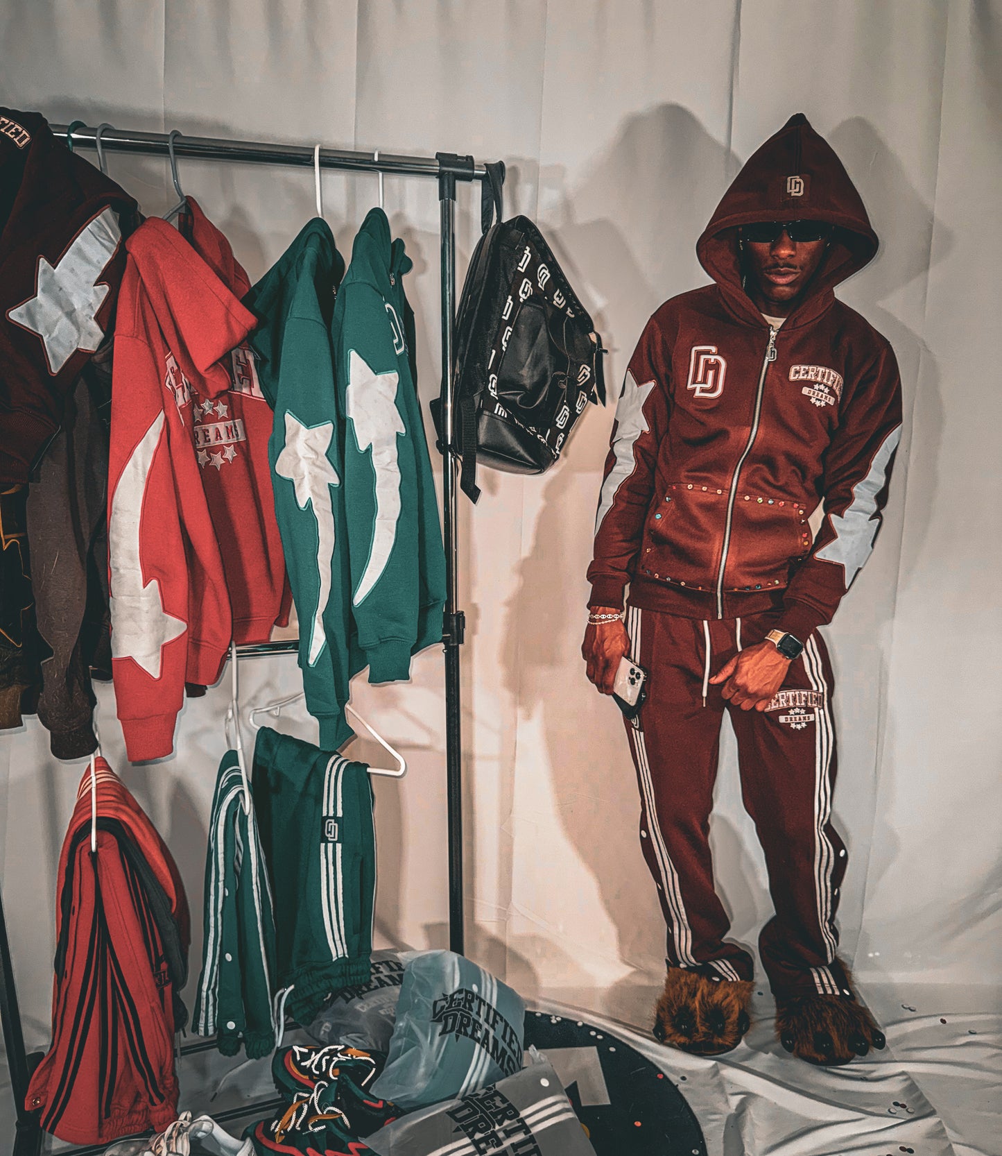 Mocha Certified Rhinestone Hoodie