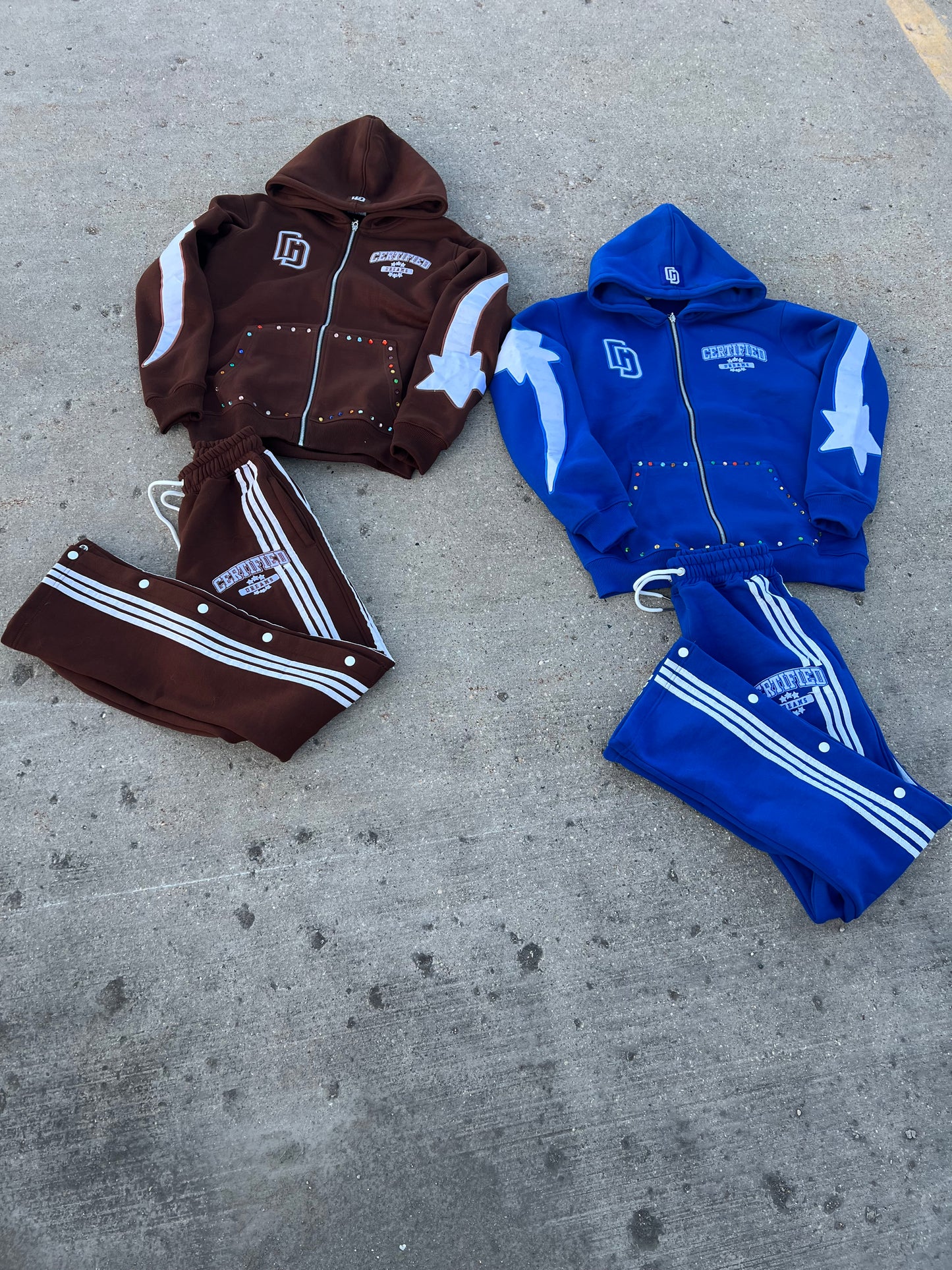 Royal Certified Rhinestone Hoodie