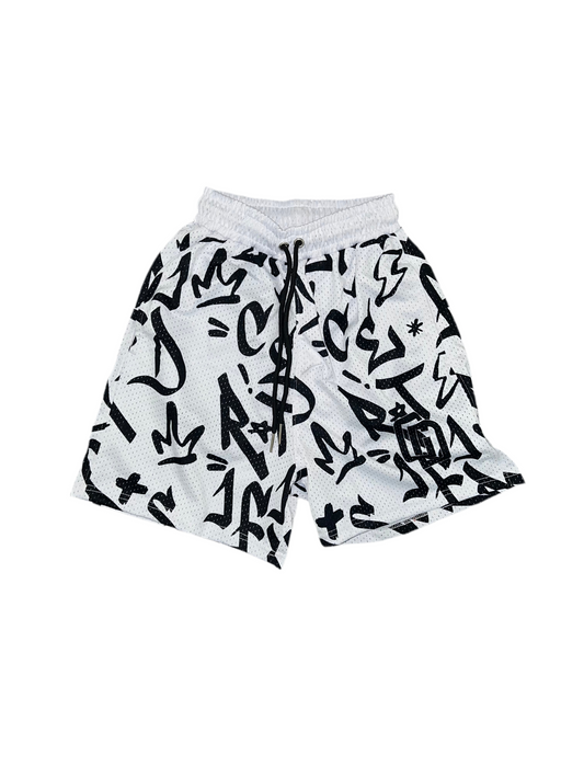 Graffiti Mesh Shorts